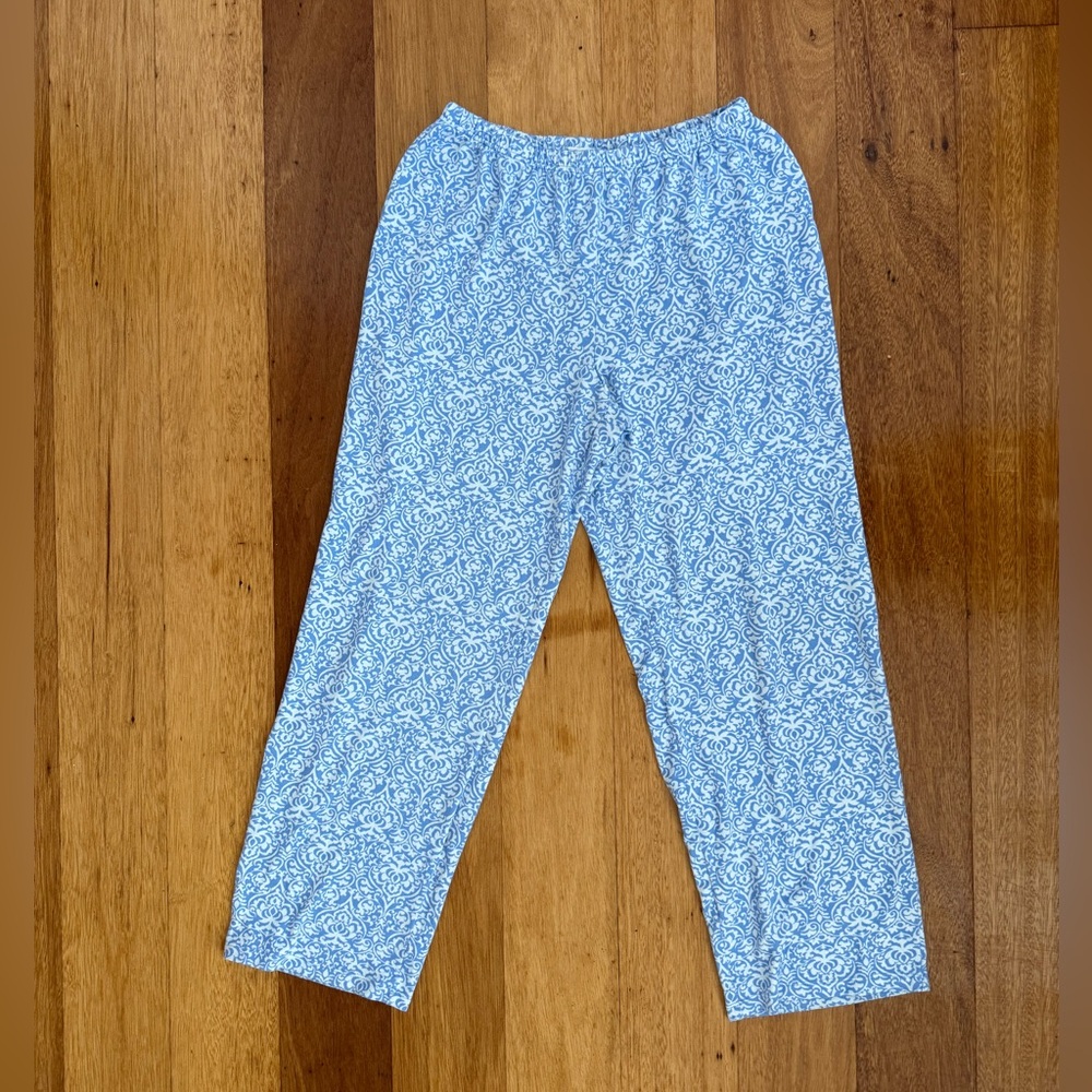 Cozy Blue Floral PJ Pants
